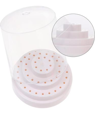 FRCOLOR 12 Pcs Grinding Head Storage Box Drill Acrylic Cover Case Nail Storage Organizer Nail Bit Storage Case Nail Bit Holder Manicure Nail Tool Plastic With Cover - Buy Online on SooperMarket.com