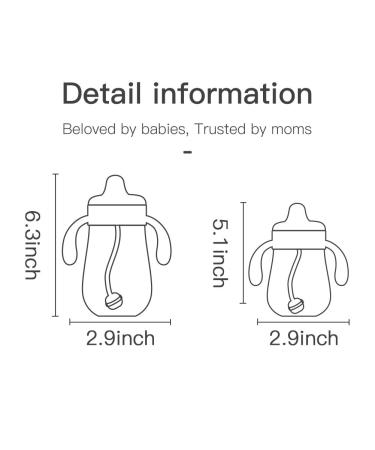 POTATO Weighted Straw Cup for Toddlers | Spill-Proof PPSU Sippy Cup | 10oz Water Bottle with 2 Spout Options | Handles for Boys | Ideal for Babies 12+ Months - Bright Red - Buy Online on SooperMarket.com