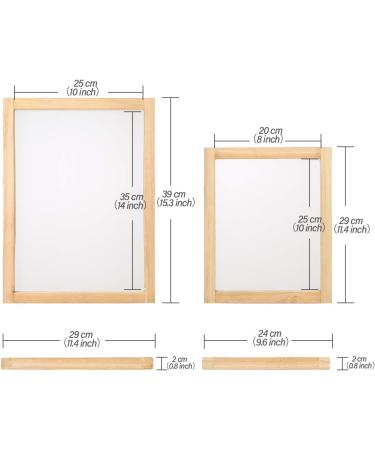Pllieay 42-Piece Screen Printing Kit with Wood Frames, Glitter, Squeegee, Instructions - Waterproof Films - Buy Online on SooperMarket.com