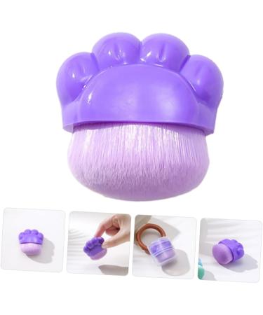Healeved Cat Claw Foundation Brush Makeup Brush Blush Brush Portable Foundation Brush Powder Brush for Loose Powder Brush for Makeup Concealer Brush Travel Plastic Cosmetic Purple Cat Paw - Buy Online on SooperMarket.com
