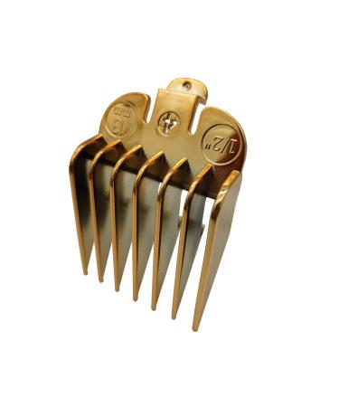 Gold Color Coded Professional Hair Clipper Guards Guides #3170-400 - 1/8 to 1 - Fits Most W Clippers - Buy Online on SooperMarket.com