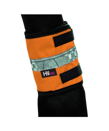 HyVIZ Leg Bands (Cob/Horse) (Orange/Black)