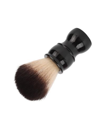 Portable ergonomic shaving brush with resin handle and soft nylon hair for facial care - improvement in razor efficiency fine workmanship wonderful gift