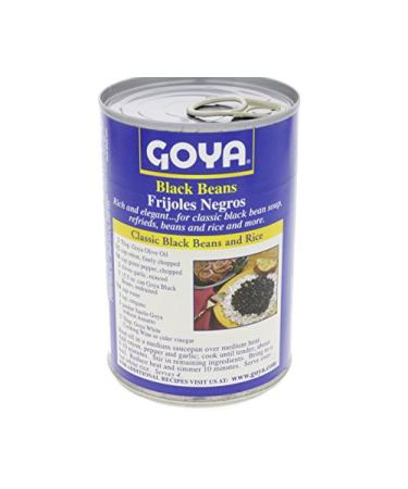 Goya Black Beans 15.5oz - Frijoles Negros (Pack of 12) | Premium Quality Beans for Delicious Meals - Buy Online on SooperMarket.com