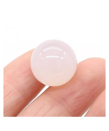 Natural Crystal Rough 16mm Round Natural Crystal Quartz Transfer Ball Polished Gemstone Beads Specimen DIY Jewelry Home Natural Stone (Color : Grey Agate Size : 1PC)