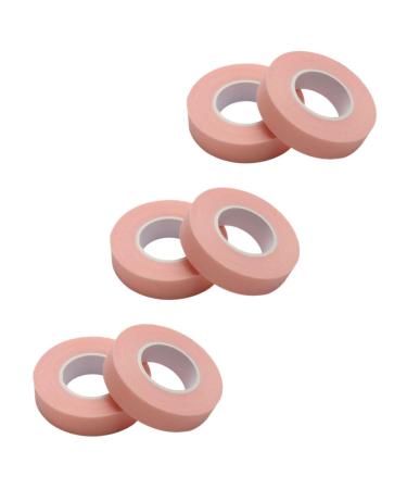 Balacoo 6 Rolls Eyelash Tape Pink Tape Makeup Stuff Eyelash Extension Supplies Lash Tool Under Eye Patches Colored Duct Tape Eyelash Adhesive Tape Microporous Grip Non-Woven Tape