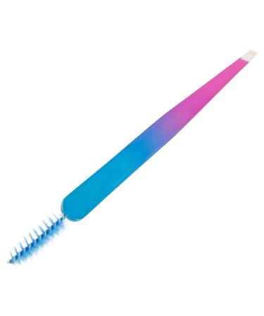 Mikinona Stainless Steel Eyebrow Tweezers Eyebrow Clip for Women Tweezers for Women Eyebrow Tools Eyebrow Clips Eyebrow Tweezers with Brush Women Eyebrow Clip Travel Eyebrow Clamp