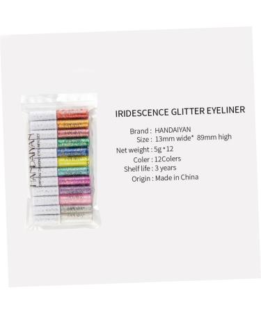 CANIGHT 12pcs Liquid Eyeshadow Liquid Eyeliner Eye Shadow Shiny Eyeshadow Glitter Eyeliner Shinny Eyeliner - Buy Online on SooperMarket.com