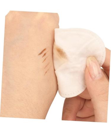 FRCOLOR 300 Pcs Thick Overlock Cotton Facial Pads - Disposable Makeup Cleaning Squares for Travel | Non-Woven Cotton Face Pads - Buy Online on SooperMarket.com