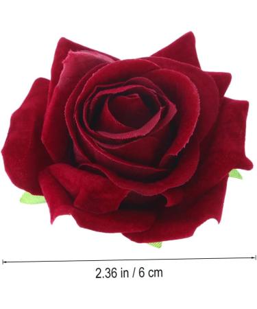 minkissy 2 1 Hibiscus Hair Clip Red Artificial Flowers Flower Hair Clips for Women Hair Clips for Women Thick Hair Rose Hairpin Rose Flower Hair Comb Hair Piece Blossom Hair Accessories medium Rosso - Buy Online on SooperMarket.com