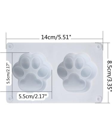 2 Holes 3D for Silicone Mold for Creative Cartoon for Soap Making Supplies Fondant Cake Decors Can Unique Silicone Molds for Making Wax Melts - Buy Online on SooperMarket.com