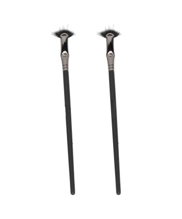 Fan Mascara Brushes Enhance Lower Lashes Fan Eyelash Brush Double LayerPrevent Clumping 2pcs Mascara Fan Bent Brush for Salon