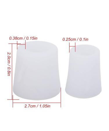 8 Pairs Silicone Toe Cushion Tubes for Pain Relief & Toe Protection - Anggrek Toe Sleeves for Corns, Blisters, Hammer Toe - Men & Women - Buy Online on SooperMarket.com
