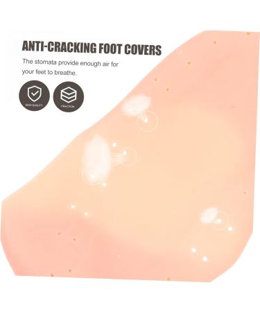 minkissy 4 Pairs Silicone Feet Foot Care Protector Non- Slip Silicone Socks Anti- Cracking Socks Plantar Socks Moisturizing Socks Elastic Gel Socks Moisturiser Socks Silica Gel L 19.5X9.5X1.5CM - Buy Online on SooperMarket.com
