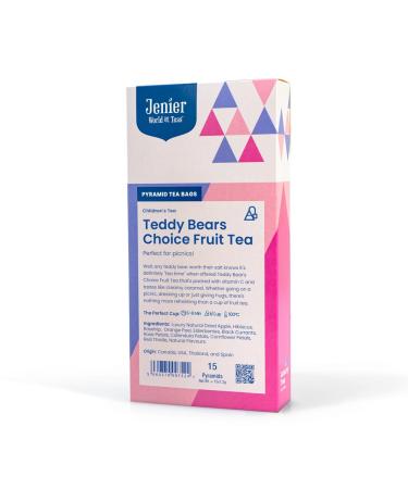 Teddy Bear's Choice Children's Fruit Tea - 15 Biodegradable Pyramid Tea Bags