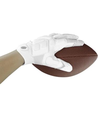 Seibertron G.A.R.G 2.0 Gel Filled Anti-Impact Ultra-Stick Football Gloves for Youth & Adults - White Size L | International Shipping Available - Buy Online on SooperMarket.com