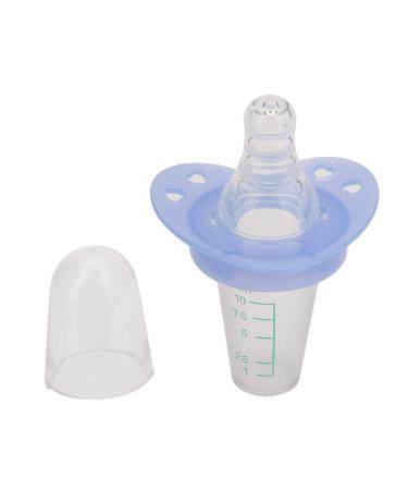 Infant Pacifier Feeder, 10ml Silicone Removable Baby Liquid Medicine Dispenser, Nipple Type Baby Medicine Feeder with Capacity Scale for Home Travel, 3.3 x 2.4inch
