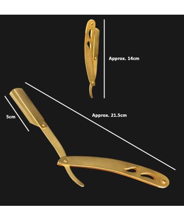 Professional Straight Edge Razor for Men + 100-Pack Derby Blades | Single Blade Shaving Razor - Buy Online on SooperMarket.com