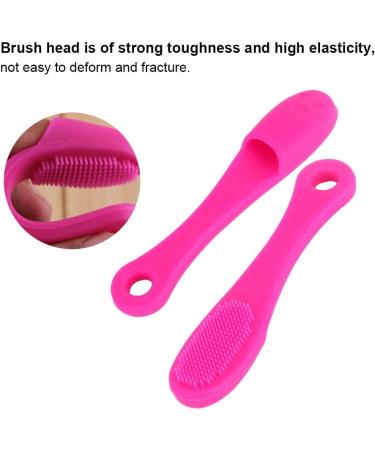 Silicone Face Cleansing Brush - Blackhead Removal & Pore Cleaner | Dark Rose Red Massage Tool - Buy Online on SooperMarket.com