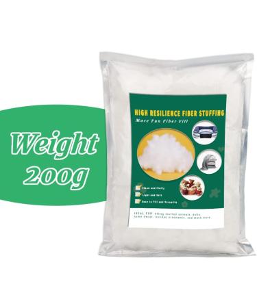 200g/7.1oz Premium Polyester Fiber Fill for Crafts, Pillows, and Stuffed Animals - Buy Online on SooperMarket.com