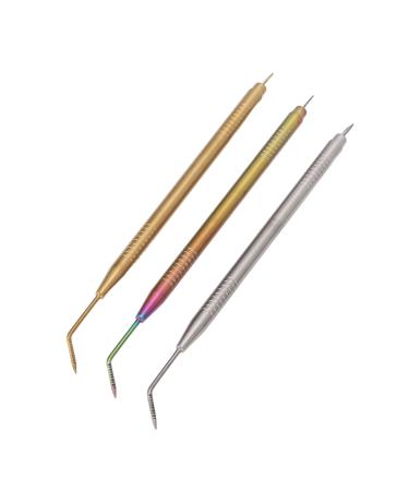 Eyelash Lift Perming Tool Lash 3 Piece Eyelash Separator Tinting Tool with Tail Comb Long Curved Needle Eyelash Duration Lift Tool