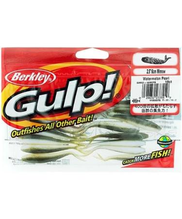 Berkley Gulp Minnow 2.5 Brown Watermelon Pearl - Natural Scent Attracts Fish - Buy Online on SooperMarket.com