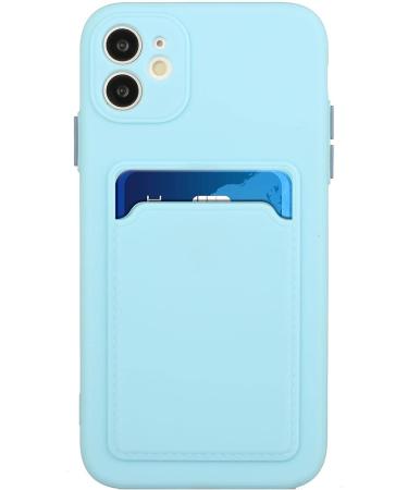 Buy Tivenfezk Nadoli Ultra Thin Silicone Case for iPhone 15 Plus - Shockproof Scratch-Resistant Wallet with Card Holder - Blue TPU Protective Cover - Buy Online on SooperMarket.com