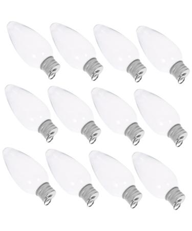 Cabilock 24pcs Small Light Bulb Candy Bottle Christmas Light Bulbs Christmas Ornament Candy Case Banquet