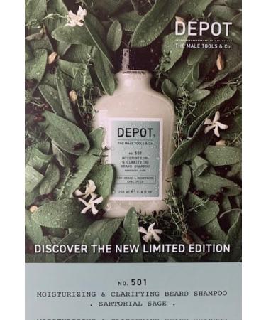 DEPOT 501 Moisturizing & Clarifying Beard Shampoo