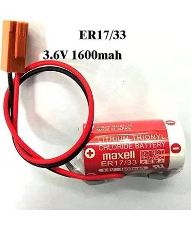 Buy ER17/33 3.6V 1600mAh 2/3A Non-Rechargeable Battery - Pack of 15 for PLC Industrial Control 2-Pin Brown Plug - International Shipping Available - Buy Online on SooperMarket.com