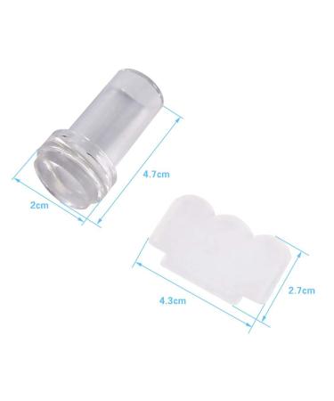 Buy Fashionable Transparent Silicone Nail Art Stamper & Scraper Set for Unique Manicures - International Shipping Available - Buy Online on SooperMarket.com