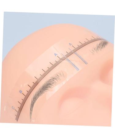 HAPINARY 50pcs Eyebrow Positioning Ruler Eyebrow Template Eyebrow Measuring Tool Eyebrow Stencil Eyebrow Drawing Tool Eyebrow Positioning Tool Eyebrow Shaping Template Eyebrow Drawing Ruler 18.00X3.80X0.10CM Blue - Buy Online on SooperMarket.com