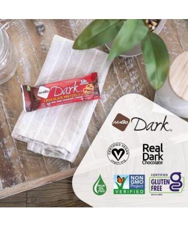 NuGo Dark Variety - Pretzel and Sea Salt 12 Bars & Peanut Butter Cup 12 Bars Vegan 200 Calorie Gluten Free 24 ct Variety - Buy Online on SooperMarket.com