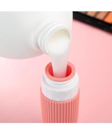 Gemice 60ml Silicone Travel Bottles Set - Leak-Proof BPA-Free Containers for Hand Luggage & Cosmetics (4 Pieces Pink) - Buy Online on SooperMarket.com
