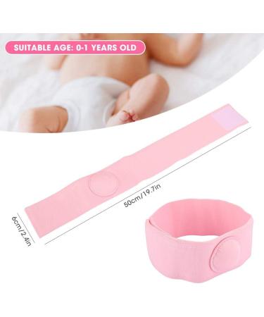 Baby Belly Button Band 2pcs - Pink Umbilical Hernia Belt for Children and Infants - Hernia Therapy and Treatment - Buy Online on SooperMarket.com