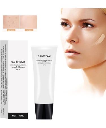 Shine Control Face Primer Makeup Base | SPF 43 Moisturizing CC Cream | Ivory Color Correcting Formula for Mature Skin - Buy Online on SooperMarket.com