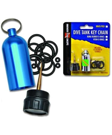 Innovative Scuba Tank O-Ring Standard Keychain Blue