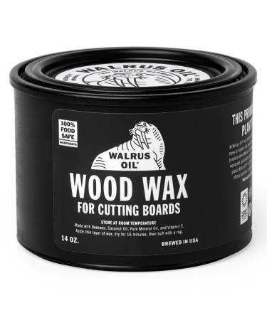 Walrus Oil - Wood Wax 14 oz Jar FDA Food-Contact Safe Cutting Board Wax and Board Cream