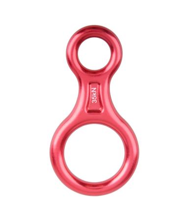 TRIWONDER 35KN 50KN Aluminum Climb Figure 8 Descender Rigging Plate Rappel Gear Rock Climbing Rescue Belay Device Downhill Equipment Heavy Duty 35KN Red