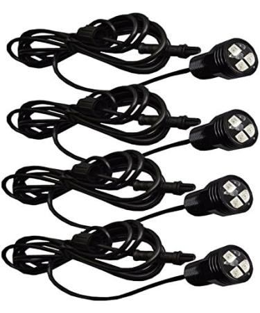 NBWDY 4Pcs RGB Marine Boat LED Lights - Waterproof NPT Drain Plug Light for Boat, Pontoon, Kayak, Yacht - APP & IR Remote Control - IP68 Waterproof - Buy Online on SooperMarket.com