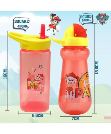 Hovuk 2Pcs Paw Patrol Marshall Printed Straw Sippers - BPA Free Water Bottles for Kids 6+ Months - Buy Online on SooperMarket.com
