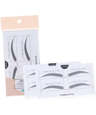 Didiseaon 2 Eyebrow Template with Strap Beauty Eyebrow Makeup Tools Eyebrow Stickers Portable A607 Card - Buy Online on SooperMarket.com