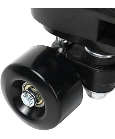 PU Leather High-top Roller Skates with Flash Wheels and Carry Bag - Size US 13 - Buy Online on SooperMarket.com