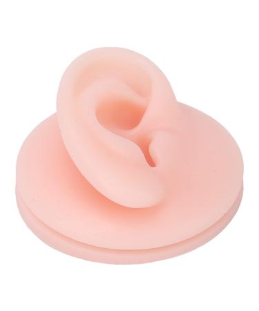 Fake Ear Model Simulation Human Ear Model Delicate Texture Soft for Earring Practice for Voice Live(Right ear)