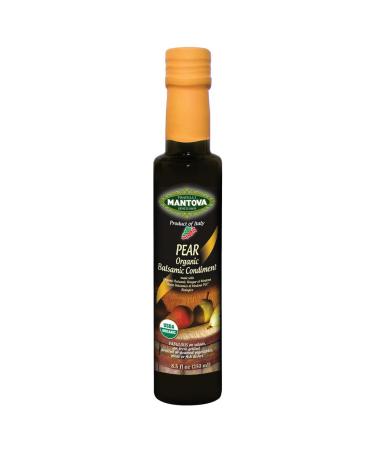 Mantova Organic Pear Balsamic Vinegar of Modena, Perfect for Salad Dressing, Pasta Salad, Ice Cream and Cocktails, 8.5 oz Pear 8.5 Fl Oz (Pack of 1)