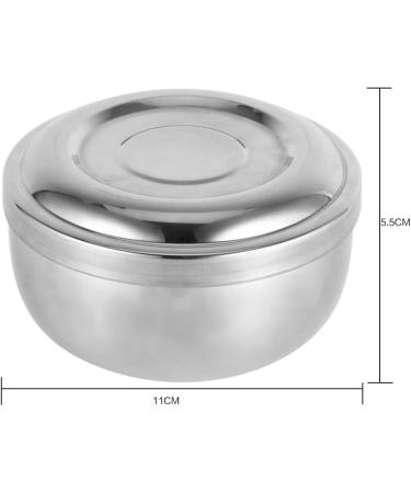 Natudeco Men's Wet Shave Soap Shell | Silver Metal Shaving Shell with Lid | Perfect for Soap Cream & Foam Shaving - Buy Online on SooperMarket.com