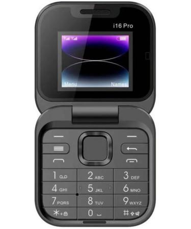 Jhialg Mini Flip Handy - FM Radio 2SIM Vibration Black Ideal for Seniors - Buy Online on SooperMarket.com