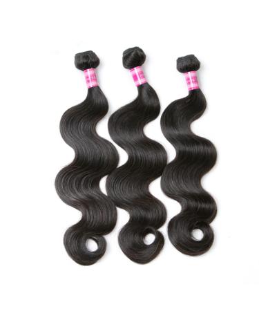Beauty Queen 10A Brazilian Body Wave Human Hair Bundles - 20 22 24 Inch | 100% Unprocessed Virgin Remy Hair Extensions - Buy Online on SooperMarket.com