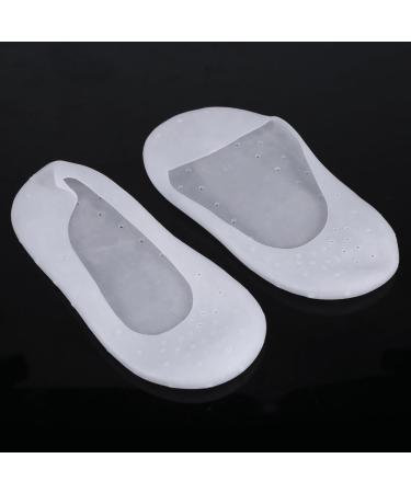 Silicone Moisturizing Gel Socks for Cracked Skin Care Full Length Foot Protector 1 Pair CN 37-40 White (L) - Buy Online on SooperMarket.com