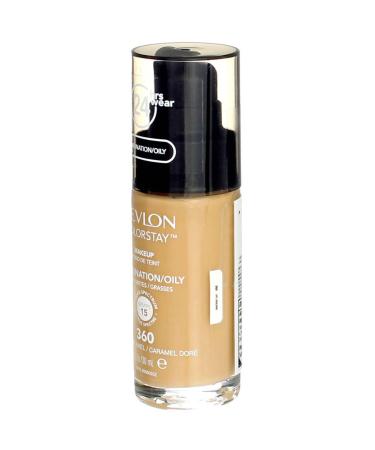 Revlon ColorStay Makeup Foundation Golden Caramel 360 SPF 15 - 1 fl oz (Pack of 1) - Buy Online on SooperMarket.com
